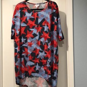 ❤️💙4th of July! Lularoe Irma Americana size L❤️💙